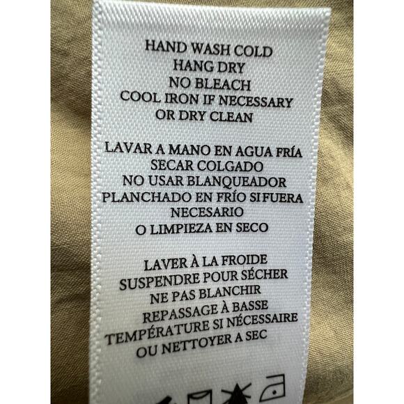 RAILS WOMENS SIZE MEDIUM NATALIE TIE WAIST MINI DRESS OLIVE KHAKI TAN NEW - Picture 13 of 14